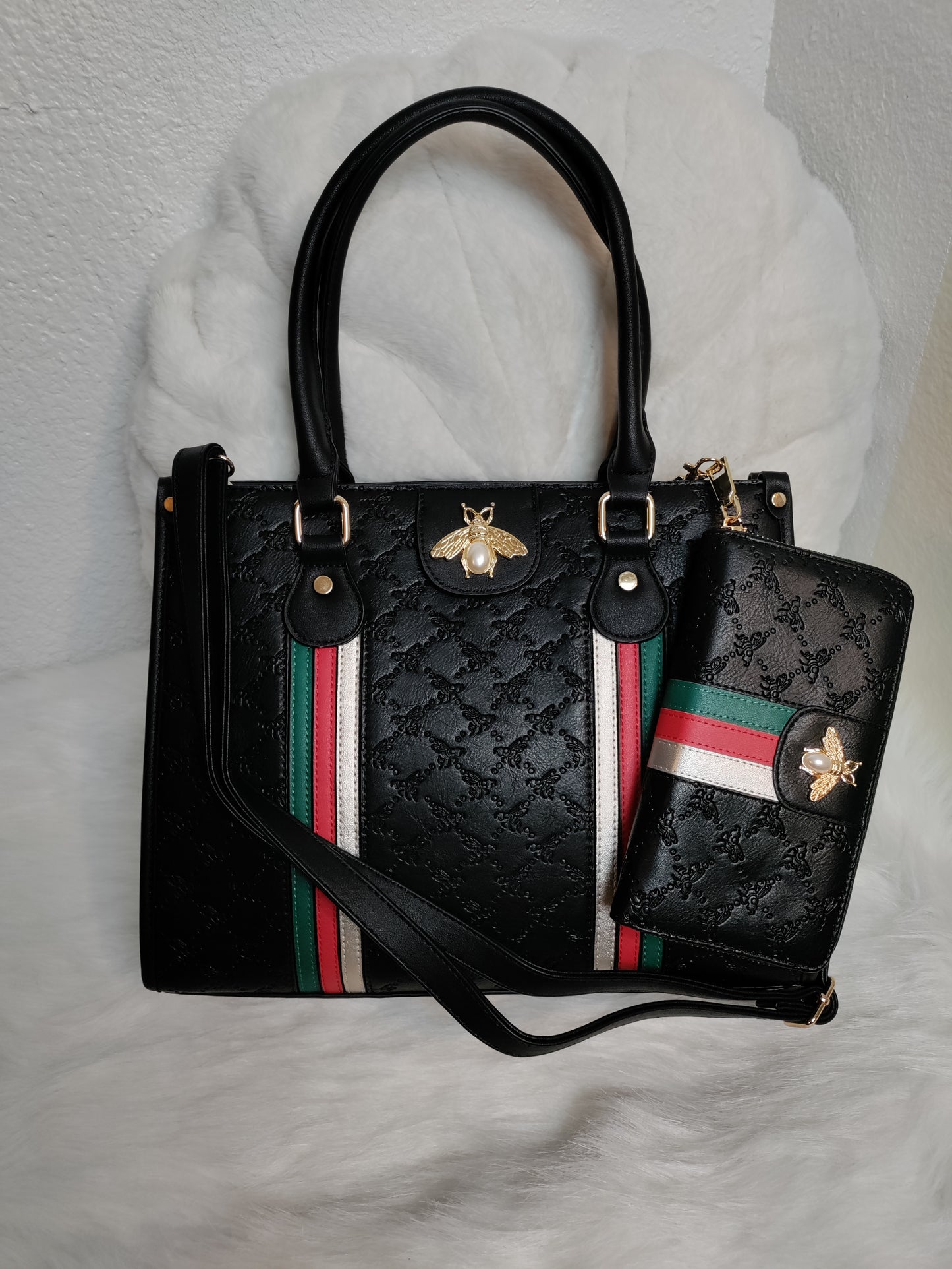 Gucci Calfskin Mini Queen Margaret Bag White Black Wallet on chain –  STYLISHTOP